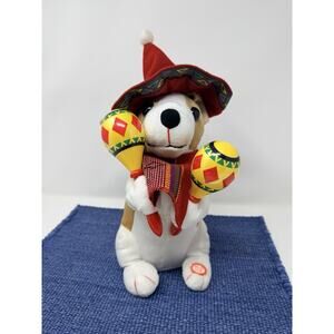 Singing Macarena Dog Christmas Mariachi Shaking Maraca Dancing